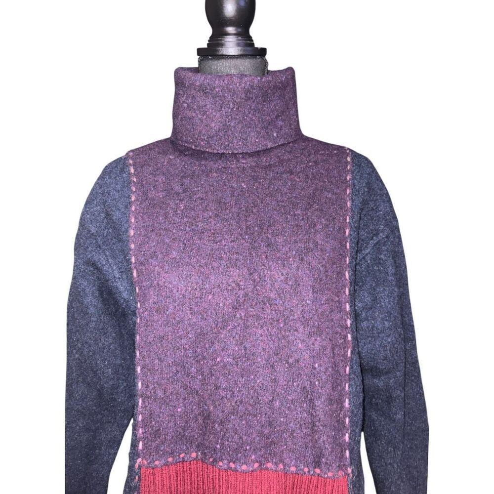 J. Jill Patchwork Turtleneck Sweater - image 2